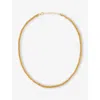 La Maison Couture Womens Assya Panama 18ct Yellow Gold-plated Sterling-silver And Silk Friendship Necklac In Gold
