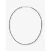 La Maison Couture Womens Assya Panama Sterling-silver And Silk Friendship Necklace Grey In Grey