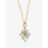 La Maison Couture Womens White Ece London The Phoenix 22ct Yellow Gold Vermeil Mother Of Pearl And Zircon&nbsp;necklac In White