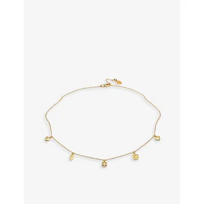 La Maison Couture Womens With Love Darling People 14ct Yellow Gold-plated Vermeil Sterling-silver Necklac