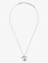 La Maison Couture Womens Silver X Tomasz Donocik Big Leaf White Gold-plated Sterling-silver And Cubi In Silver