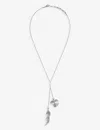La Maison Couture Womens Silver X Tomasz Donocik Double 2 Leaf 18ct White Gold-plated Sterling-silve In Silver