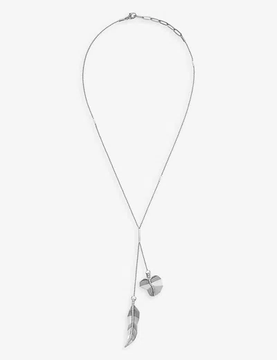 La Maison Couture Womens Silver X Tomasz Donocik Double 2 Leaf 18ct White Gold-plated Sterling-silve