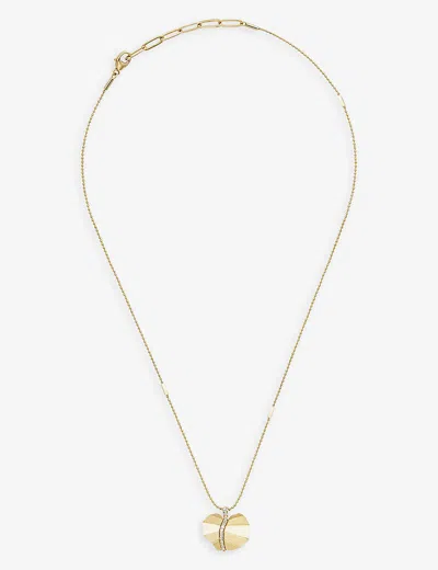 La Maison Couture Womens Gold X Tomasz Donocik Leaf Small Yellow-gold Plated Sterling-silver And Cub