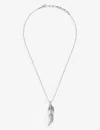 La Maison Couture Womens Silver X Tomasz Donocik Long Leaf White Gold-plated Sterling-silver And Cub In Silver