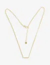 La Maison Couture Niin Luna Needle 18ct Yellow Gold-plated Sterling-silver Necklace In Gold