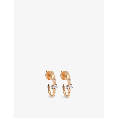 La Maison Couture Womens Gold Selda Aguna Hook Small 14ct Rose-gold And 0.20ct Baguette-cut Diamond