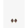 La Maison Couture Womens Selda Akgül Baby Dragon 14ct Rose-gold And 0.21ct Ruby Stud Earrings In Gold