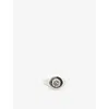 La Maison Couture Womens Silver Skydiamond Crescent Platinum And 0.95ct Lab-grown Diamond Ring In Silver