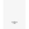 La Maison Couture Womens Silver Skydiamond Rae Platinum And 0.78ct Lab-grown Diamond Ring In Silver