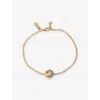 La Maison Couture Womens Skydiamond Crescent 18ct Yellow Gold And 0.21ct Lab-grown Diamond Bracelet In Gold