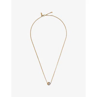 La Maison Couture Womens Skydiamond Crescent 18ct Yellow Gold And 0.21ct Lab-grown Diamond Pendant Necklac