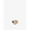 La Maison Couture Womens Skydiamond Cushion 18ct Yellow Gold And 1.07ct Lab-grown Diamond Ring In Gold