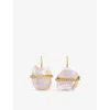 La Maison Couture Womens  Ece London The Diana Baroque Pearl 22ct Yellow Gold Vermeil And Pearl Earri In White