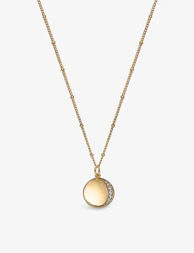 La Maison Couture Womens With Love Darling #10 Eclipse 14ct Yellow Gold-plated Vermeil Sterling-silver Necklace