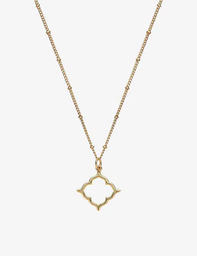 La Maison Couture Womens With Love Darling #11 Community 14ct Yellow Gold-plated Vermeil Sterling-silver Pendant Neckl