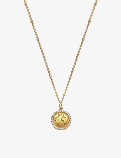 La Maison Couture Womens With Love Darling #13 Earth 14ct Yellow Gold-plated Vermeil Sterling Silver Necklace
