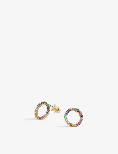 La Maison Couture Womens With Love Darling #17 Partnership 14ct Yellow Gold-plated Vermeil Sterling-silver And Cubic Z