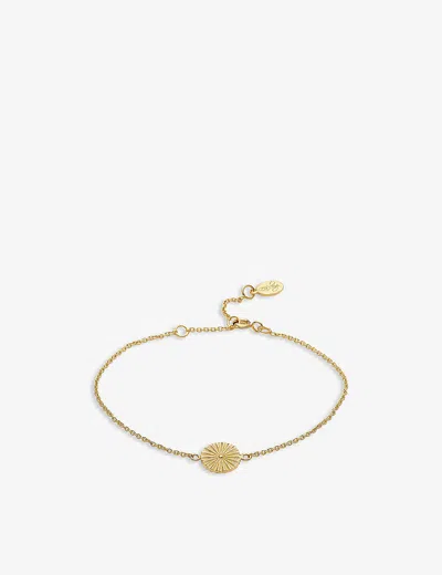 La Maison Couture Womens With Love Darling #9 Wheel 14ct Yellow Gold-plated Vermeil Sterling Silver Bracelet