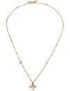 La Maison Couture Womens With Love Darling Bee The Change 14ct Gold-plated Sterling-silver, Aqua-marine, Pearl, Quartz In Gold