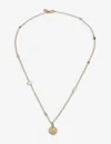 La Maison Couture Womens With Love Darling Innovation Gaia 14ct Gold-plated Sterling-silver, Gemstone, And Peal Neckla In Gold