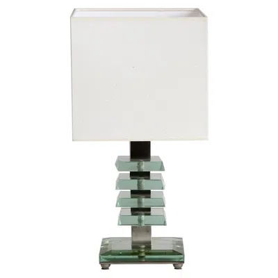 Pre-owned La Maison Desny French Art Deco Table Lamp By Desny In Transparent