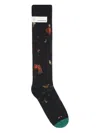 La Maison Ribbed-trim Socks In Black