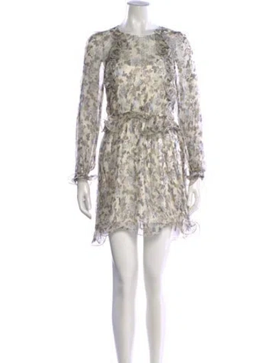 Pre-owned La Maison Talulah Silk Mini Dress W/ Tags In Multi
