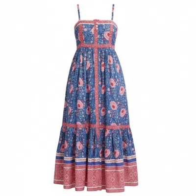 La Mandarine Women's Floral Summer Maxi Dress Wtih Pockets, Lucky In Multi