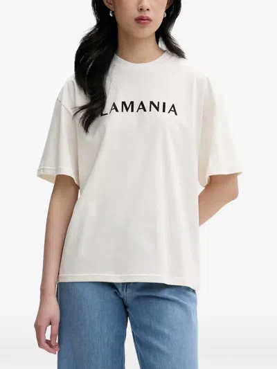La Mania Chuck Logo-print T-shirt In White