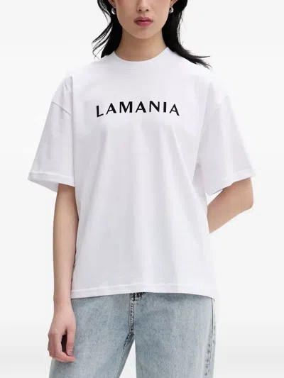 La Mania Chuck Logo-print T-shirt In White