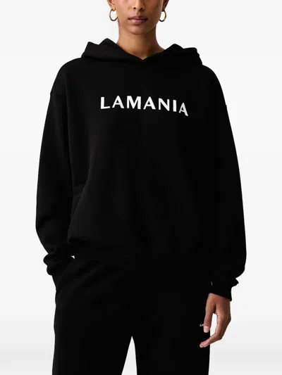 La Mania Every Logo-print Hoodie In Black