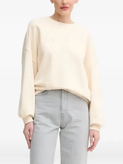 La Mania Front Logo-detail Sweatshirt In Neutral