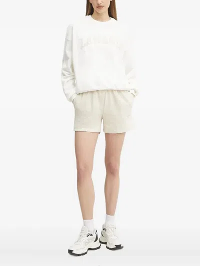 La Mania Logo-embroidered Sweatshirt In White