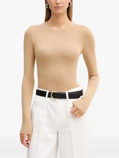 La Mania Milo Long-sleeve T-shirt In Neutral