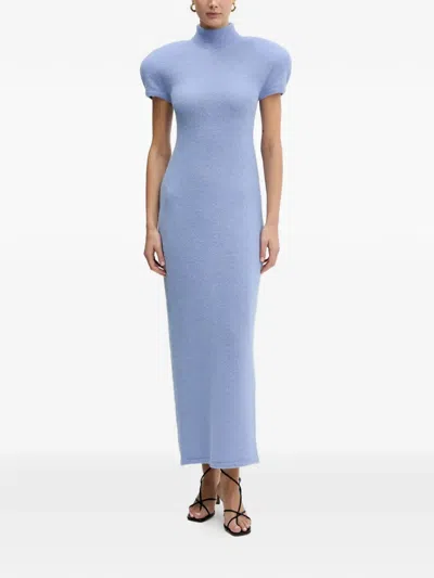 La Mania Noir Maxi Dress In Blue