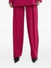 La Mania Pleated-front Trousers In Pink