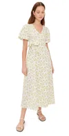 La Maregold Flora Wrap Dress Vine Floral In Vine Floral