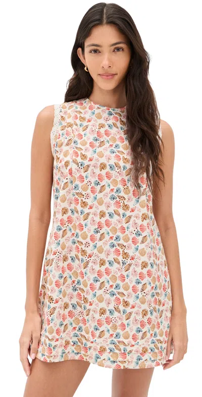 La Maregold Poppy Dress Bright Shell Print In Multi