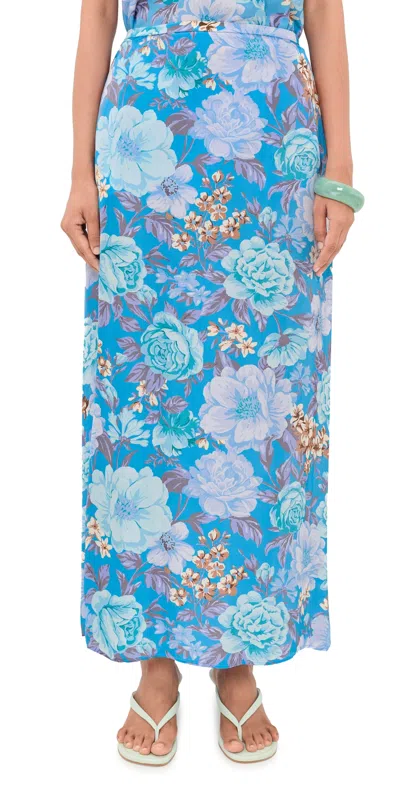 La Maregold Simone Skirt Turquoise Garden Symphony