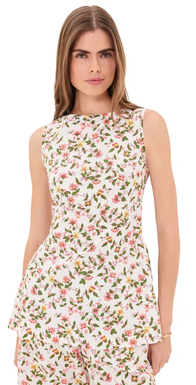 La Maregold The Celine Top Vintage Floral In Multi