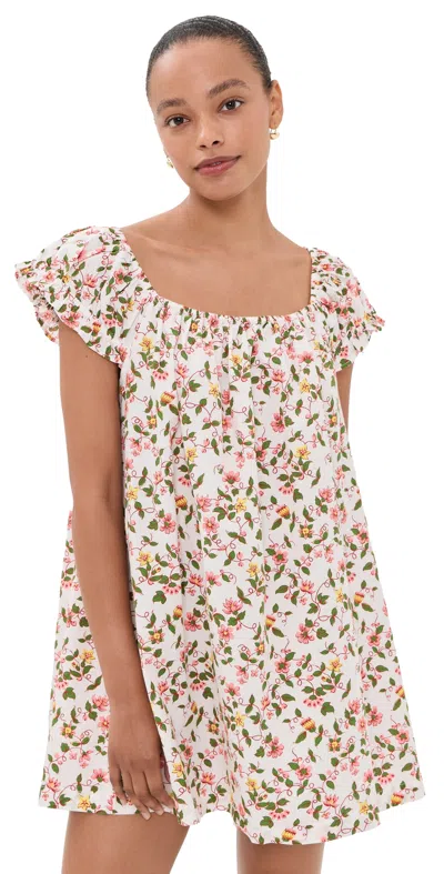 La Maregold The Ophelia Mini Dress Vintage Floral In Multi