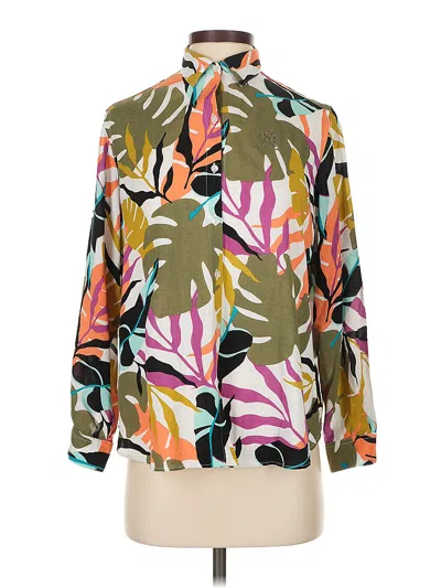 Pre-owned La Martina 3/4 Sleeve Blouse In Green