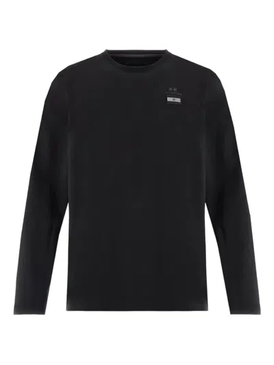 La Martina Beau Long-sleeve T-shirt In Black