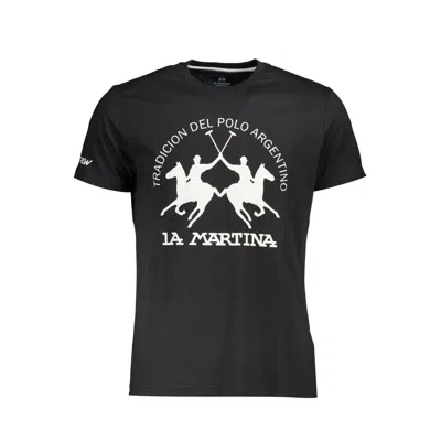 La Martina Graphic-print T-shirt In Black