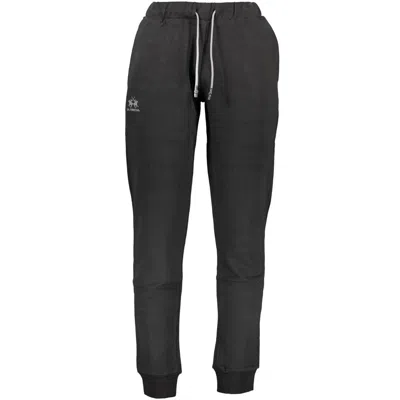 La Martina Black Cotton Pant