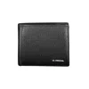 La Martina Black Leather Wallet In Black