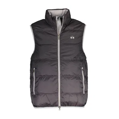 La Martina Quilted High-neck Gilet In Multi