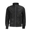 La Martina Black Polyester Men Jacket In Black