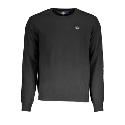 LA MARTINA BLACK WOOL SWEATER